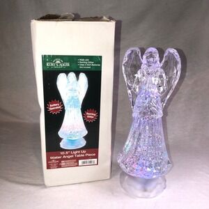 NEW Kurt Adler 10.5" Battery-Operated LED Light Up Water Angel Table Piece
